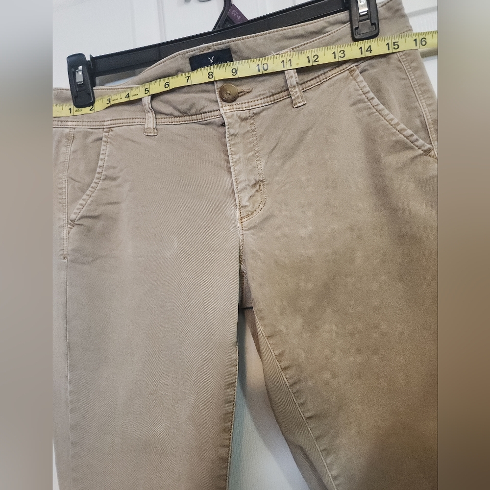 American Eagle Outfitters Tan Flare Wide Leg Jeans - Picture 4 of 7